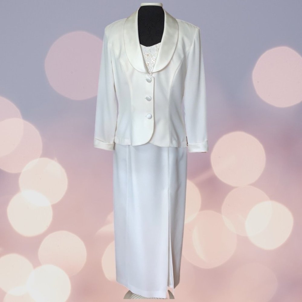 Ivory Formal Dress and Jacket suit (12)